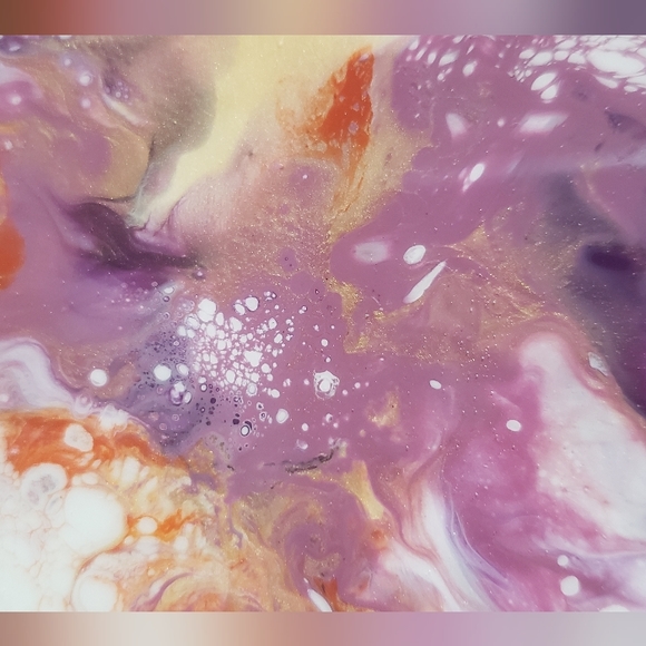 4.25" Original Acrylic Pour Coasters set of 4 - Picture 3 of 5